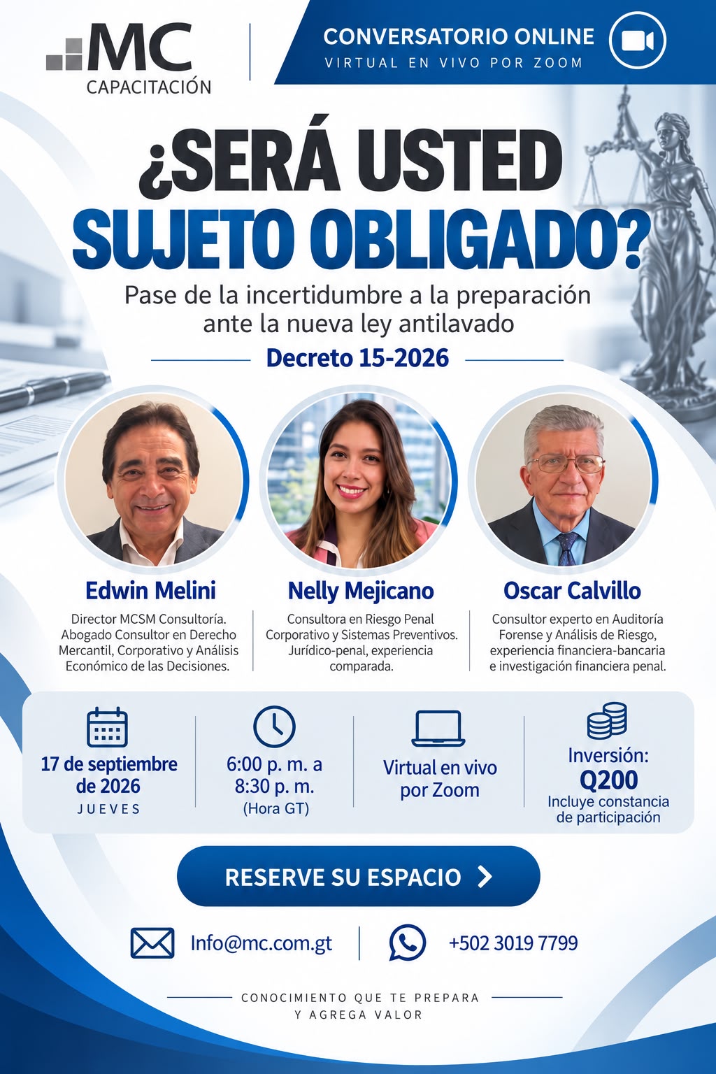 MC Conversatorio Será ud sujeto obligado